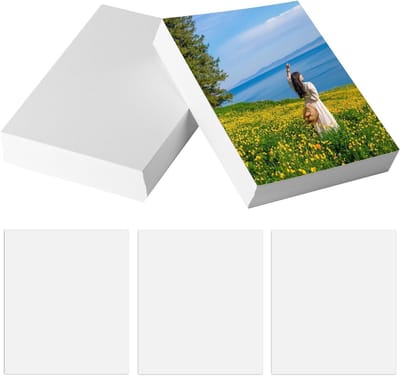 70 Vellen A4 Fotopapier 21x29,7 cm, 200gsm Glanzend Fotopapier voor Inkjetprinters, Perfect voor Foto's en Kaarten