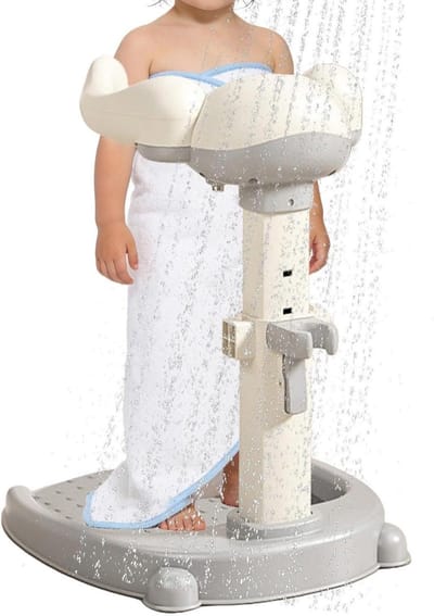 Douchehouder Kinderen - Bad Stand - Veilig Baden - Antislip Stabiliteit - 42 x 36.5 cm - Grijs
