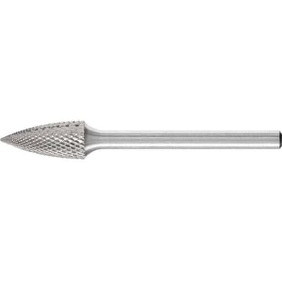 PFERD TOOLS 21222773 Freesstift Hardmetaal Spitsboog Lengte 43 mm Afmeting, Ø 6 mm Werklengte 13 mm Schachtdiameter 3 mm 1 stuks