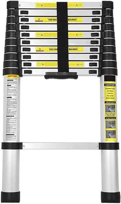 Telescopische Ladder 3.2m - Multifunctioneel & Inklapbaar - Antislip Aluminium - 11 Treden - 150 kg