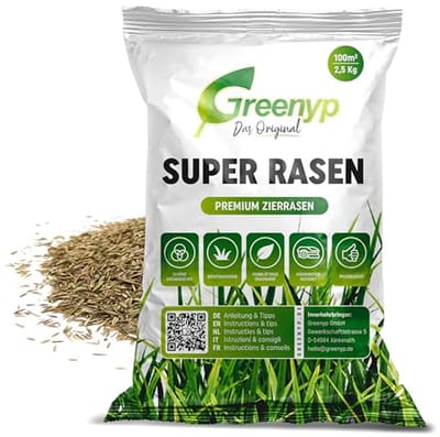 Dailygoods- Graszaad 2,5 kg - Snelkiemend - Herstelgazon - Speelgazon - Bijzaaien - Robuust gazon - Gazonmengsel