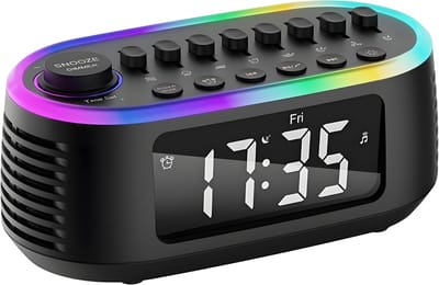 White noise machine - Witte-ruismachine & Bluetooth-speaker — Met LED-display — Voorzien van nachtlampje, wekker en timerfuncties - 8 soorten witte ruis — Ondersteunt USB-weergave — Geluidsmaskering & slaaphulp - Nieuw model 2026