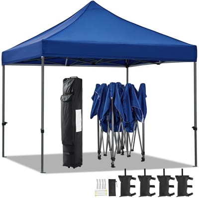 Waterdicht Tuinpaviljoen 3x3m - Instelbare Hoogte Partytent met Draagtas