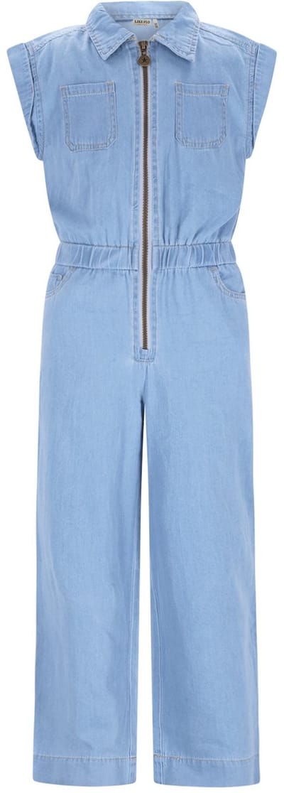 Like Flo F602-5003 Meisjes chambrey Jumpsuit - Maat 164