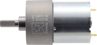 19:1 Metal Gearmotor 37Dx52L mm 24V (Helical Pinion) Pololu 4681