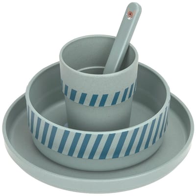 Lässig Tiny Team Dog Dinerset - Groen/Blauw