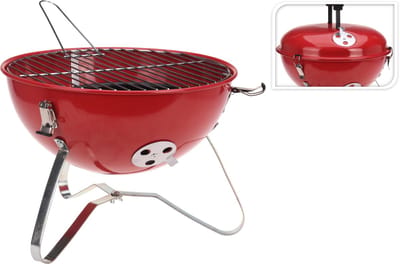 Wilderness Houtskoolbarbecue Bolvorm - Rood
