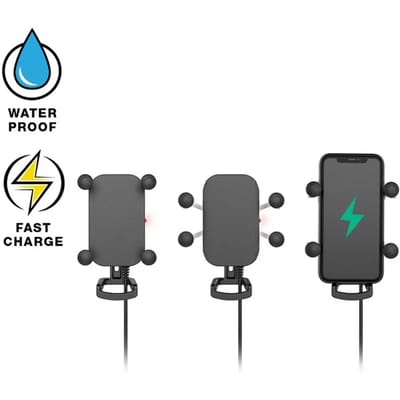 Draadloze en waterdichte ram tough-charge smartphone houder