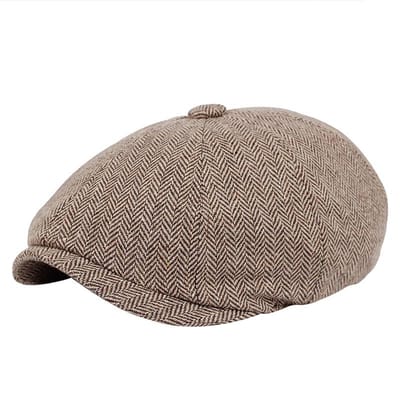 Vintage Mannen Casual Krantenverkoper Hoed Lente Zomer Retro Baret Hoed Wilde Casual Hoeden Unisex Achthoekige Cap Mode Hip Hop Caps gorras beige
