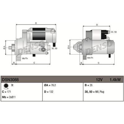 Starter DENSO DSN3088