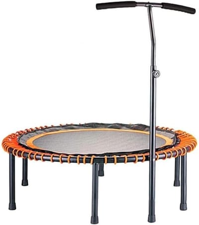 Trampoline voor binnen, verstelbaar, voor kleine handrails, draagbaar voor kinderen of volwassenen, belastbaar tot 200 kg.