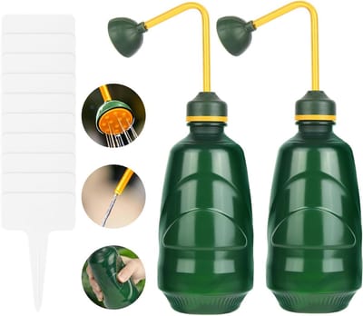 Lichte en Duurzame Gieter voor Planten, 2 Stuks van 450ML, Ideaal voor Binnenplanten, Succulenten en Cactussen, Handzaam en Gebruiksvriendelijk