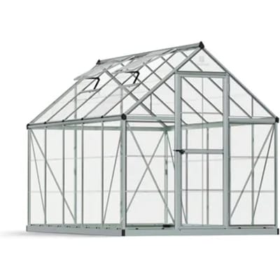 Canopia Tuinkas Harmony 6x10 - Polycarbonaat - Zilver - 306x185x208 Cm