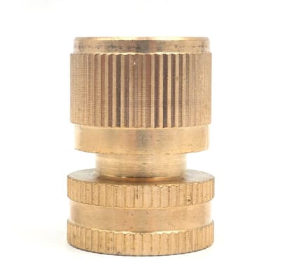 Dailygoods - Tuinslang Snelconnector - Messing Adapter - 2 Stuks - 3/4 Inch - Slangfittingen - Geschikt voor Tuinirrigatie - Tuinaccessoires