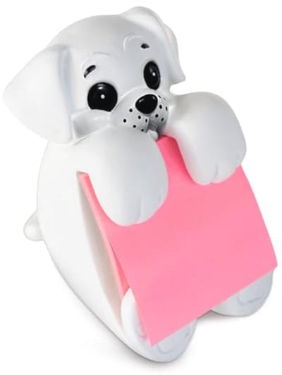 Hond Vormige Sticky Note Dispenser voor Bureau - Notitiehouder voor Kantoor en Thuis