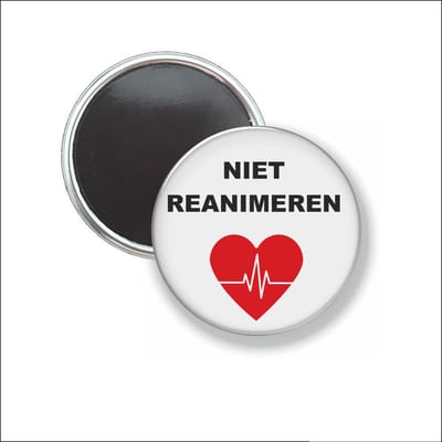 Button Met Magneet 58 MM - Niet Reanimeren - NIET VOOR KLEDING