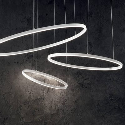 Ideal Lux LED hanglamp Oracle Slim Ø 50 cm wit 3.000 K