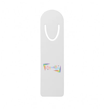 Hacebo® - LGBTQ cadeau - metalen boekenlegger - Lgbt - Love is love - opdruk - lgbt - Pride month - lgbtq vlag - gay pride - met tekst - opdruk - leuke pride spullen - verjaardag - cadeau - gift Bladwijzer boekenleggers - 12.7 cm x 3.2cm