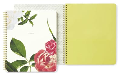 Groot Bloemen Spiraal Notitieboek - Perfect voor Notities en Doodles