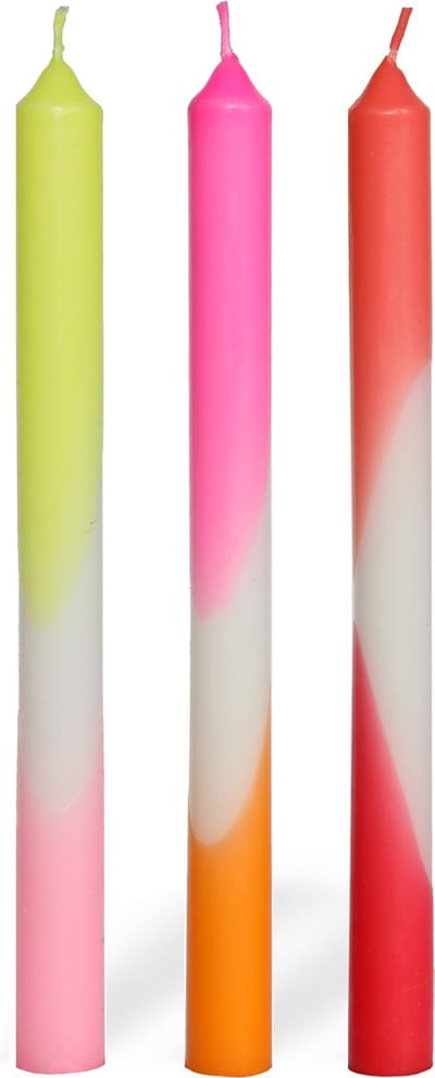 Comforder Dip Dye Dinerkaarsen Set van 3 - h.24 cm