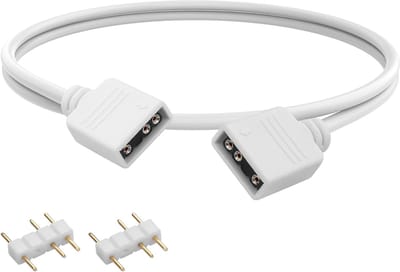 12 V 4 Pin RGB en 5 V 3 Pin ARGB Splitter- en Verlengkabel van 50 cm voor PC Gaming en LED Verlichting