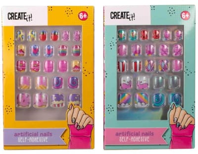 Create it! kunstnagels zelfklevend - Candy nagels voor meisjes.