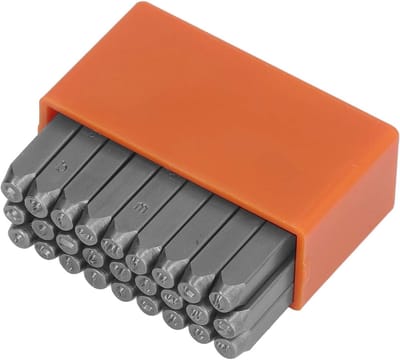 Metalen Stempelset - Letter Stempels - Metaal Markeren - Hoge Hardheid Koolstofstaal - 27 Letters - Zilver