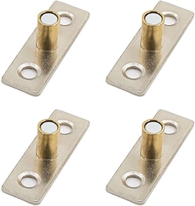 4 Stuks Deurgeleider voor Schuifdeuren, 8mm Diameter Stopperwielen voor Kasten en Vloeren