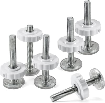 Set van 6 Duwschroeven van 80 mm voor Klemmen, Draadspindels en Trapbeveiliging voor Huisdieren