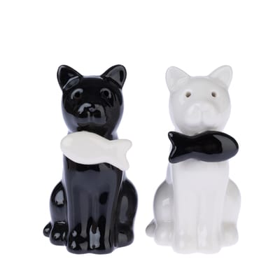 TIAKI peper- en zoutstel "Cats" set van 2