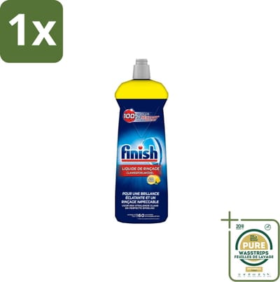 1 x Finish – Glansspoelmiddel – Citroen – 800 ml- Glansspoelmiddel Citroen - Glansspoelmiddel - Vaatwasser - Glans - Droogresultaat