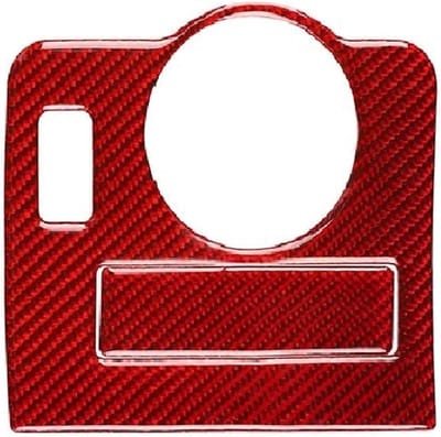 Schakelpaneel Decoratie - Interieur Accessoires - Auto Verfraaien - Koolstofvezel Materiaal - 1 Stuk - Zwart