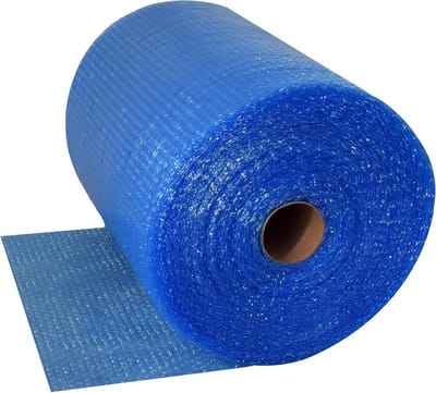 Biologisch afbreekbare blauwe bubble wrap 500 mm x 50 m - Luchtbellenfolie voor bescherming van breekbare spullen