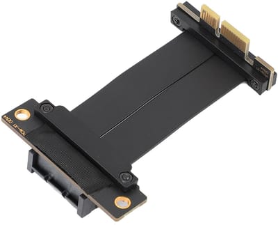 Dailygoody 4.0 Riser kabel - Dubbele 90 Graden Haakse GPU Riser kabel - Volledig Functioneel - 36 pins - Verlengkabel voor WiFi kaarten - Gesch..