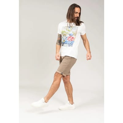 DEELUXE T-shirt met vintage printROBOTRIP Natural