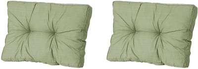 Madison - Florance Rugkussen Basic green - Ca. 43x73 cm - Set van 2