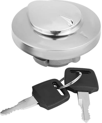 Dailygoods- Brandstofdop 2,8 x 1,6 inch - Gelegeerd Staal - Motorfiets - Sleutels - Compatibel met Shadow Spirit VT750 - Tankdop