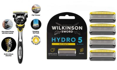 Wilkinson - Hydro5 Sense - scheermesjes - 1 houder + 1 scheermesjes + 4 extra scheermesjes
