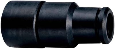 Aansluitmof Kunststof - Verbindingsstuk Zuigslang - Stofafzuiging Gereedschap - Elektrisch Geleidend - 28/35 mm - Zwart