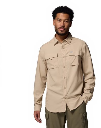 Columbia Silver Ridge™ Utility Ii T-shirt Met Lange Mouwen Beige M Man