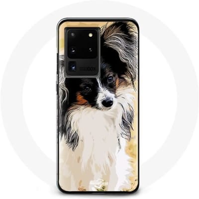 Case voor Samsung Galaxy S20 Ultra Continental Miniatuurspaniël Vlinderhondenras