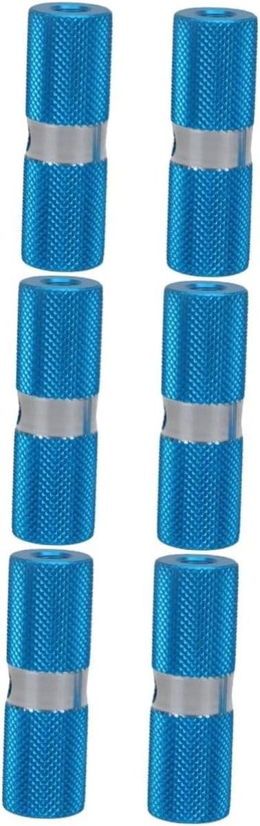 Fiets Voetsteunen - Stunt Pinnen - Extra Grip - Aluminium Materiaal - 3 Paar - Blauw