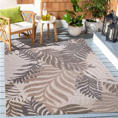 Muratap Binnen en buiten vloerkleed floral outdoor laagpolig tapijt 60x110 cm
