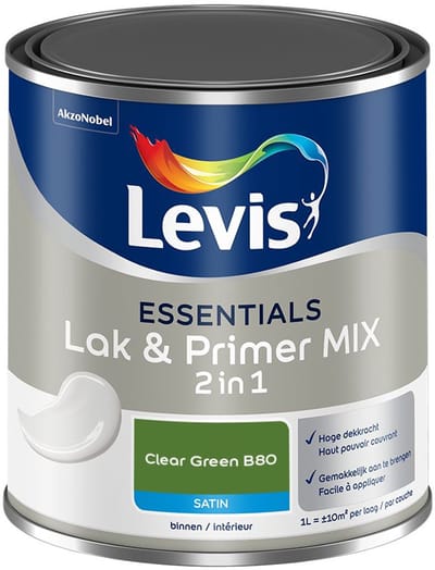 Levis - Essentials Lak & Primer Mix - Clear Green B80 - Mengverf - 1 L