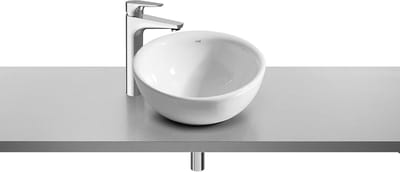 Porseleinen Wastafel - Ronde Wasbak - Badkamer Opknappen - Zonder Kraangat - 42x42x23 cm - Wit