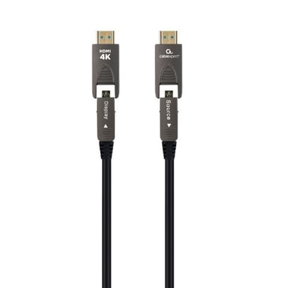 Cablexpert gepantserde HDMI active optical cable (AOC) | Micro HDMI/HDMI | HDMI2.0 (4K 60Hz + HDR) | 30 meter