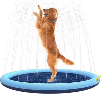 Waterspeelmat - Sproeimat - Buiten spelen - Antislip bodem - 200 cm - Blauw