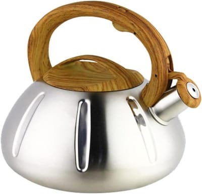 Fluitketel Roestvrij Staal - Waterketel Theepot - Water Koken - Automatisch Fluitend Geluid - 2.5L - Zilver