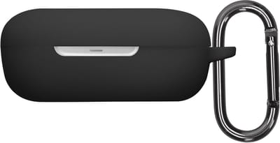 kwmobile cover voor oordopjes case - geschikt voor Shokz OpenFit 2+ T921 - Trendy beschermhoes draadloze oordopjes in zwart
