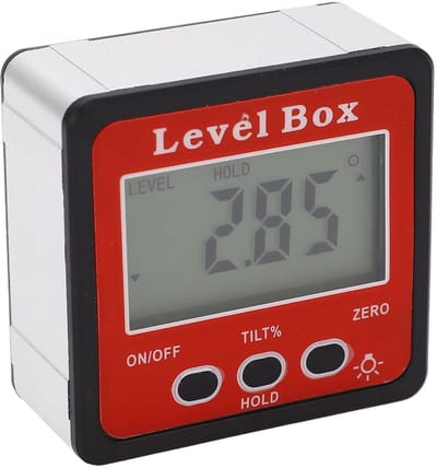 Dailygoods- Hoekzoeker Magnetisch - Digitale Gradenboog - Hoekmeter Inclinometer - Waterpasbox - Multifunctioneel - Nauwkeurige Metingen